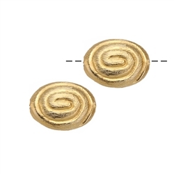 1909624082 Oval meander 14 x 11mm, silver gold-plated matt (2 pcs./VE) | Marco Schreier