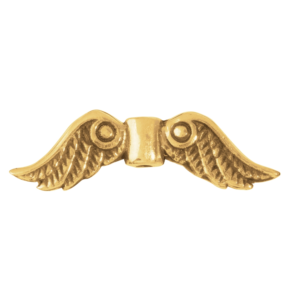 Wings "Trjgul" 22mm, silver gold plated (4pcs/unit)