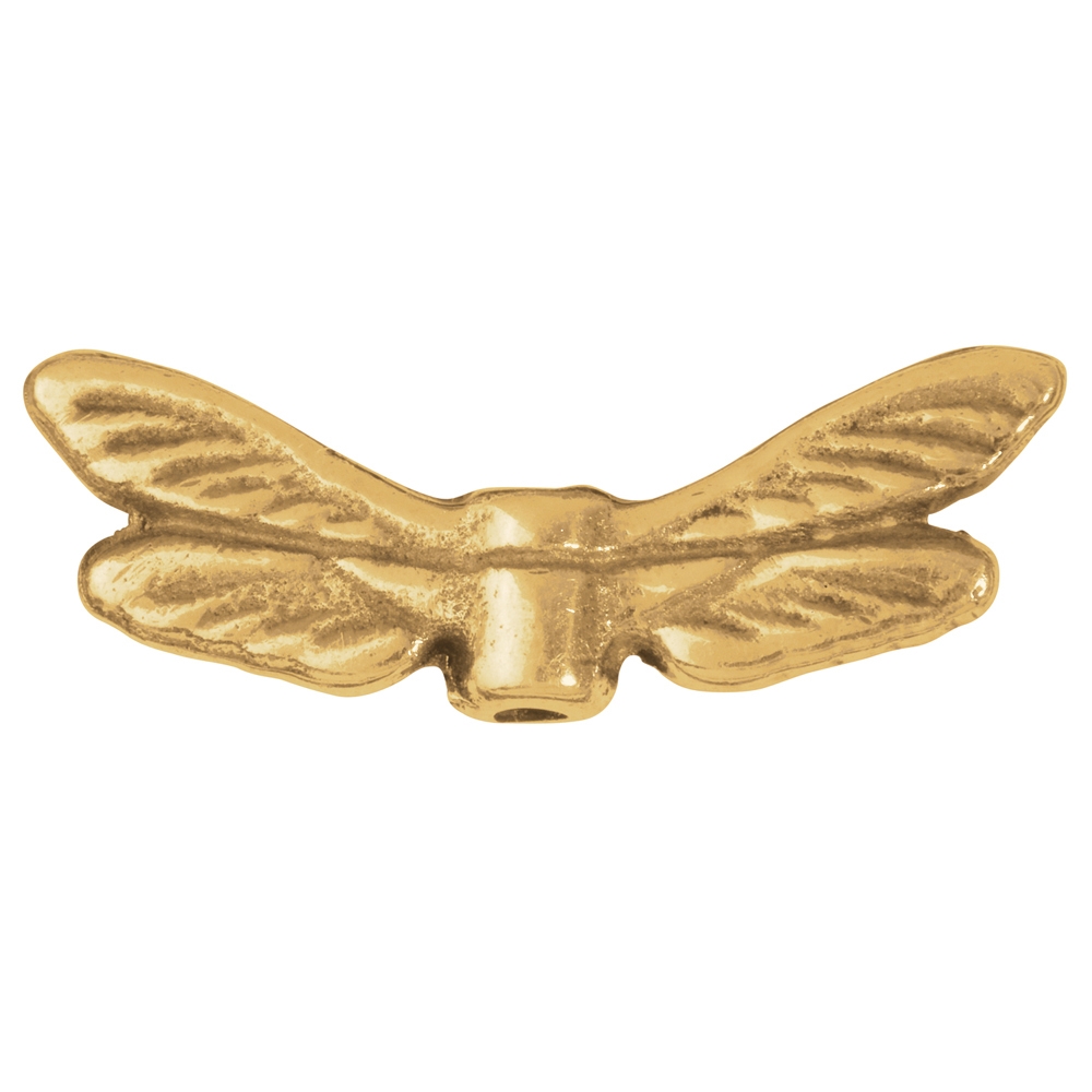 Wings "Dragonfly" 22mm, silver gold plated (4 pcs./VU)