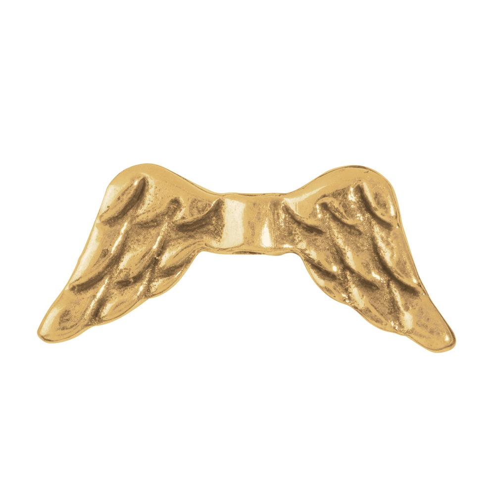 Wings "Angel" 15mm (small), silver gold plated (4pcs/unit)