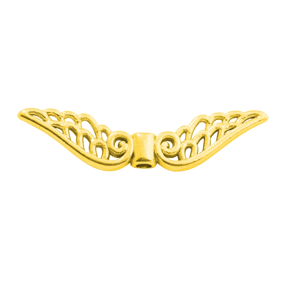 Wings "Baroque" 30mm, silver gold plated (4 pcs./VU)