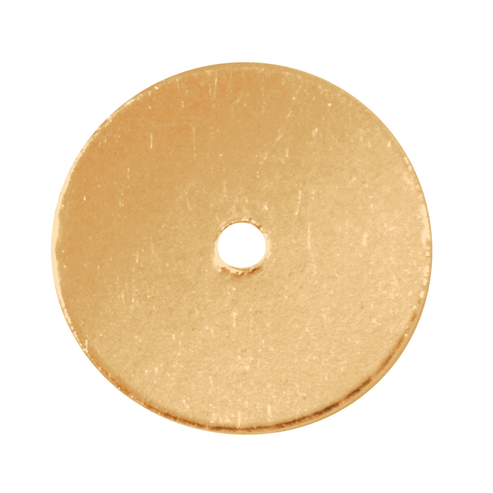 Disco 06 mm, argento placcato oro (45 pz./VE)