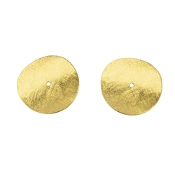 1909665152 Disc curved 15mm, silver gold plated matte (5pcs/unit)  | Marco Schreier