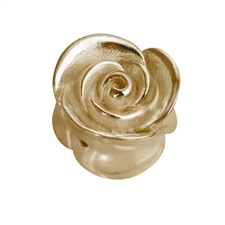 1909695011 Rose flower 17mm, silver gold plated (1pc/dl) | wholesaler gems & healing stones