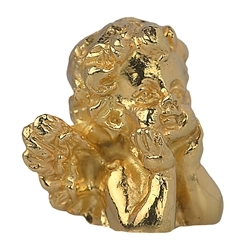 1909697101 Cherub (angel), silver gold plated, 20 x 22mm (1 pc(VE) | Marco Schreier