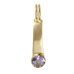 1909703031 Hinge clip for 40mm donut, gold-plated silver, amethyst | Marco Schreier