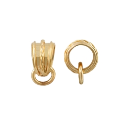 1909802281 Loop with open jump ring 8mm, (3 pcs./ PU), gold-plated | Marco Schreier