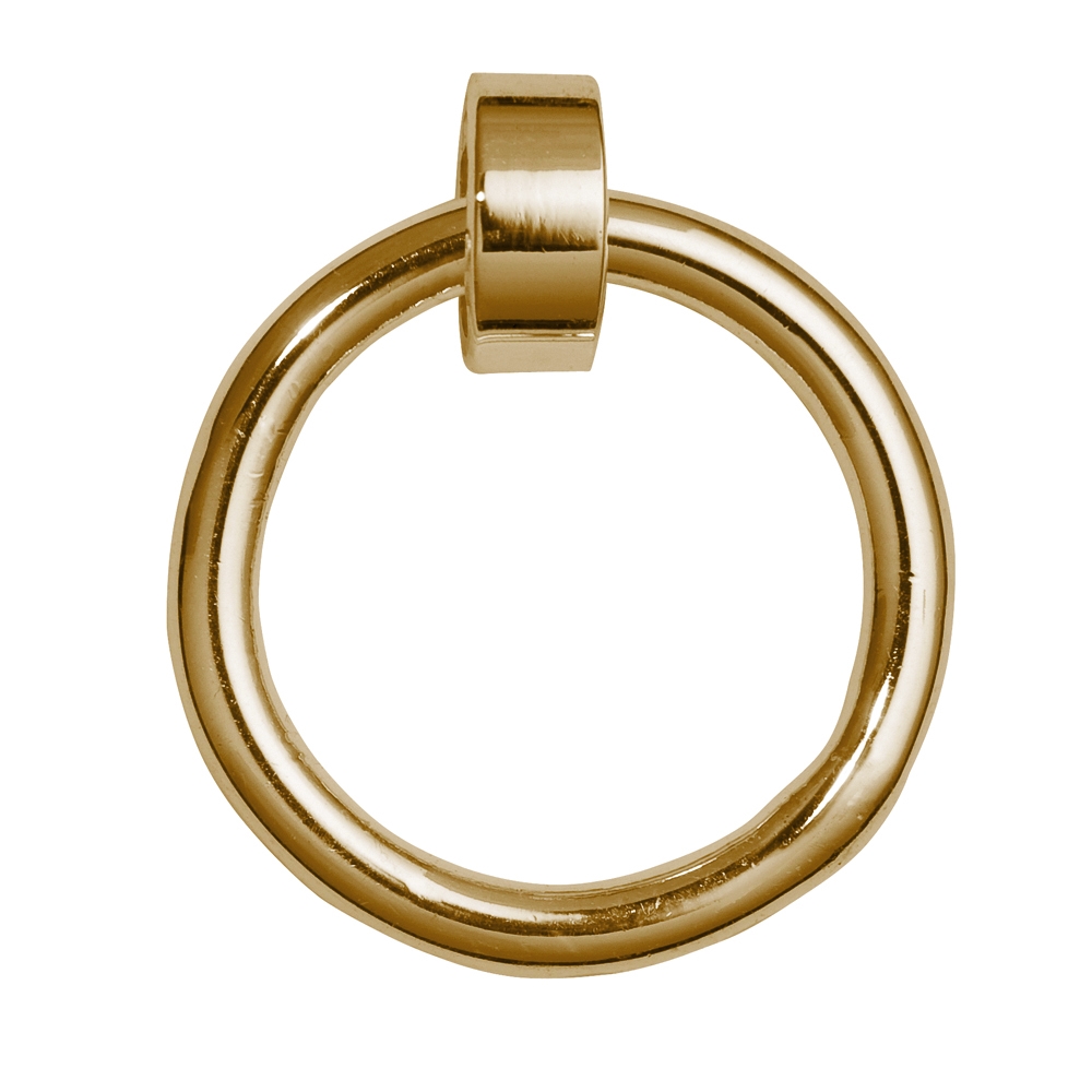 Einhänger für Charms Ring mit Öse, Silber vergoldet, 14mm (3 St./VE)
