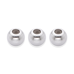 1918267131 Adjusting ball 6.0mm (3.0mm hole), silver rhodiniert (3 pcs./ PU)  | Marco Schreier