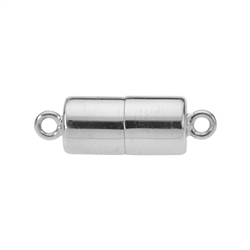 1918269211 Magnetic clasp cylinder 07 x 20mm, silver rhodium plated (1 pc./set), capped | Marco Schreier