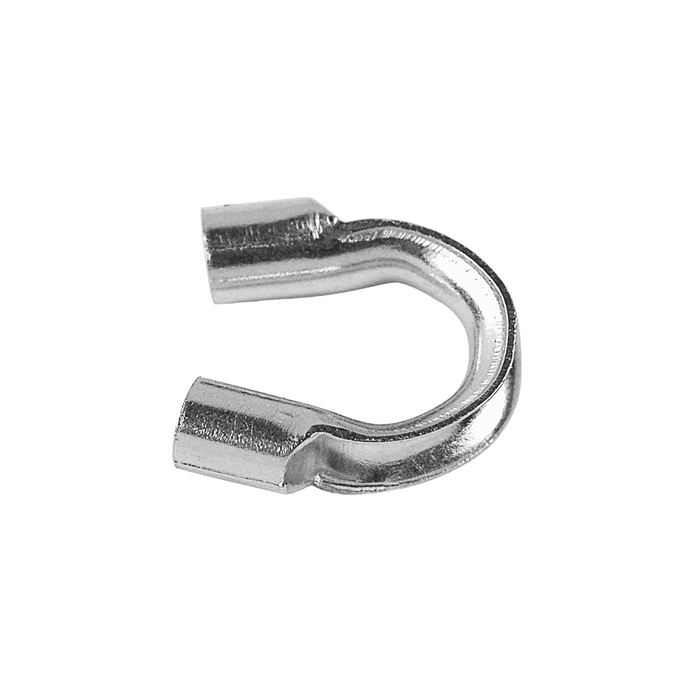 Wire Guardian 0,51mm tube diameter (small), silver rhodium plated (50 pcs./unit)