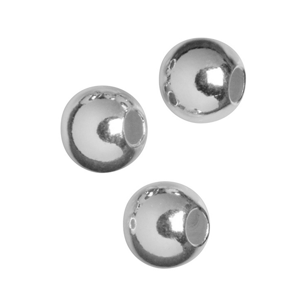 Lamination ball 5mm, silver rhodium plated (29pcs/unit)