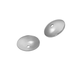 1918606321 Halbschale Classic 5mm, Silber rhodiniert (60 St./VE) | Marco Schreier