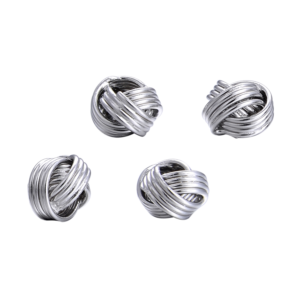 Knot 06mm, silver rhodium plated (3pcs/unit)