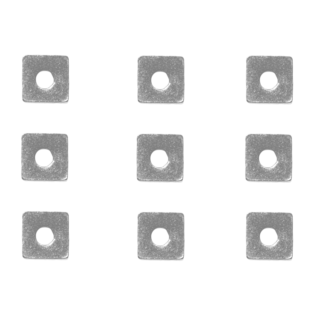 Disk square 03 x 03mm, rhodiniert (62 pcs./ PU) | gems, healing stones &amp; jewelry