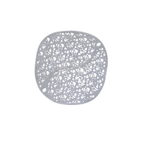 Disco "leaf mesh", rotondo, 14 mm (4 pz./VE), rodiato