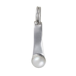 1918703101 Hinge clip for 40mm donut, silver rhodiniert, pearl | Marco Schreier