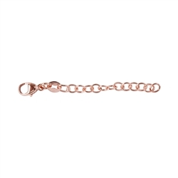 1919110011 Extension chain with Lobster Clasp 50mm x 3mm, silver rose gold plated (1pc/set) | Marco Schreier