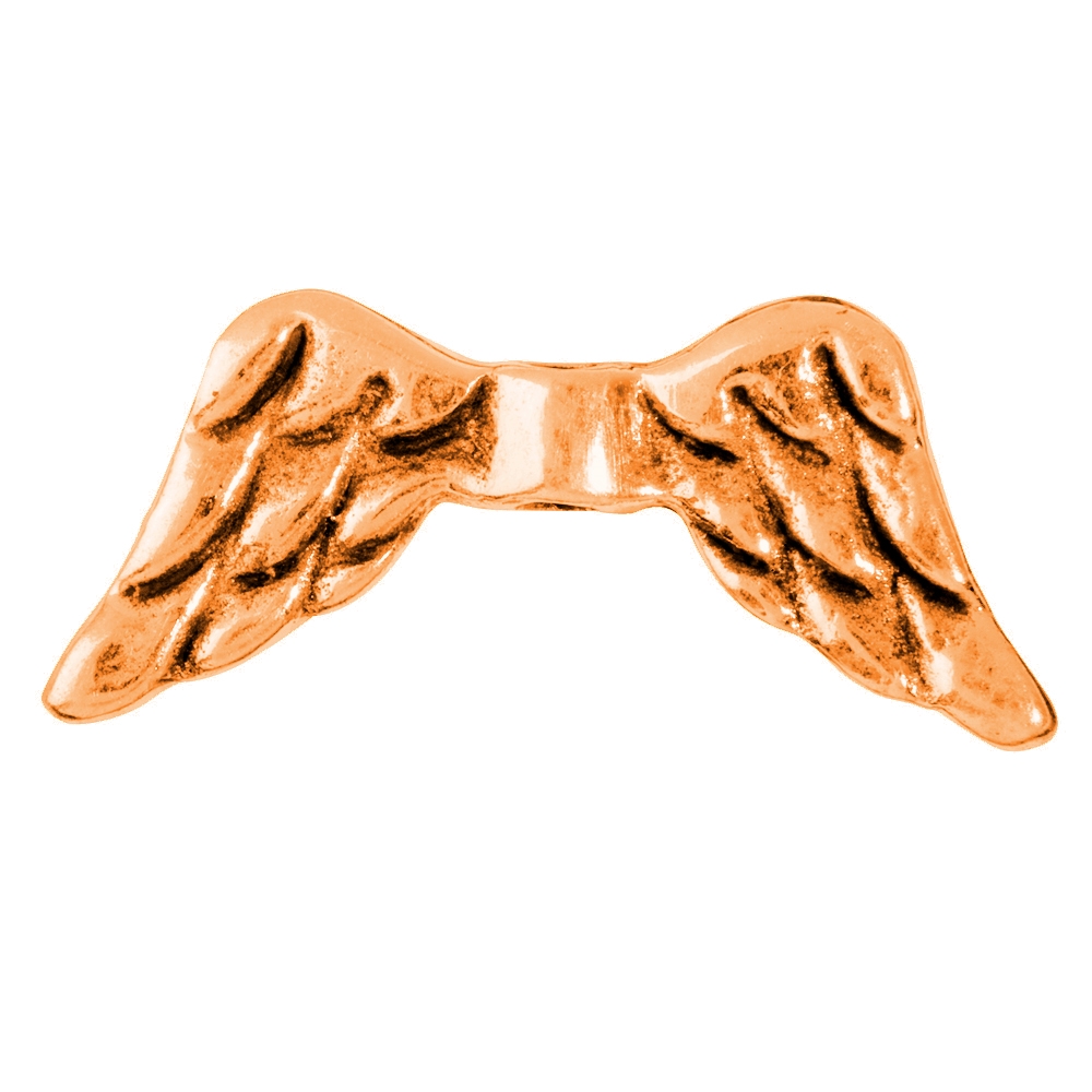 Wings "Angel" 18mm, silver rose gold plated (4 pcs./VU)