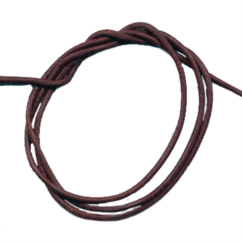 Leather straps goat brown, 1m (10 pcs./VE)
