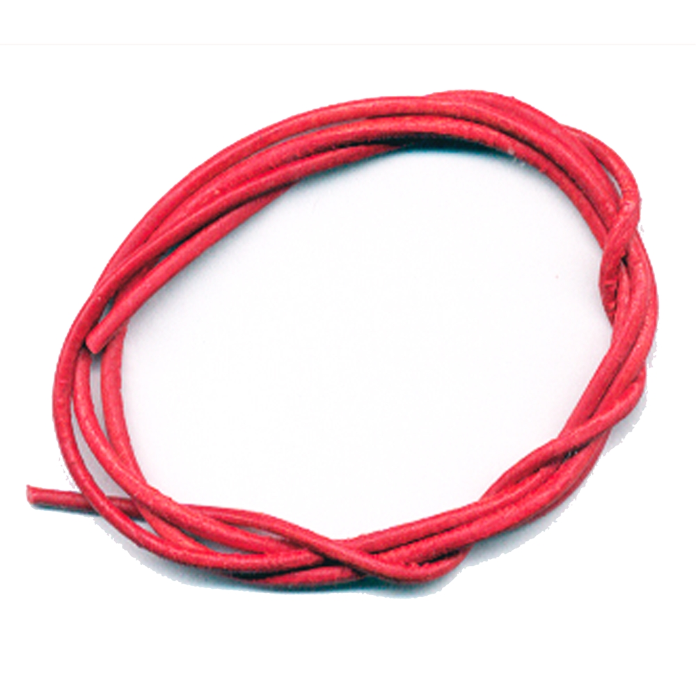 Leather straps goat red, 1m (10 pcs./VU)