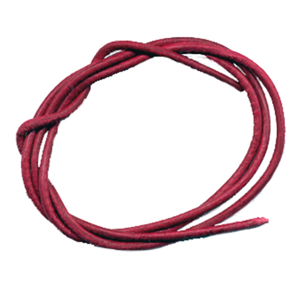 Cinghie di cuoio rosso capra (bordeaux), 1 m (10 pz./VE)