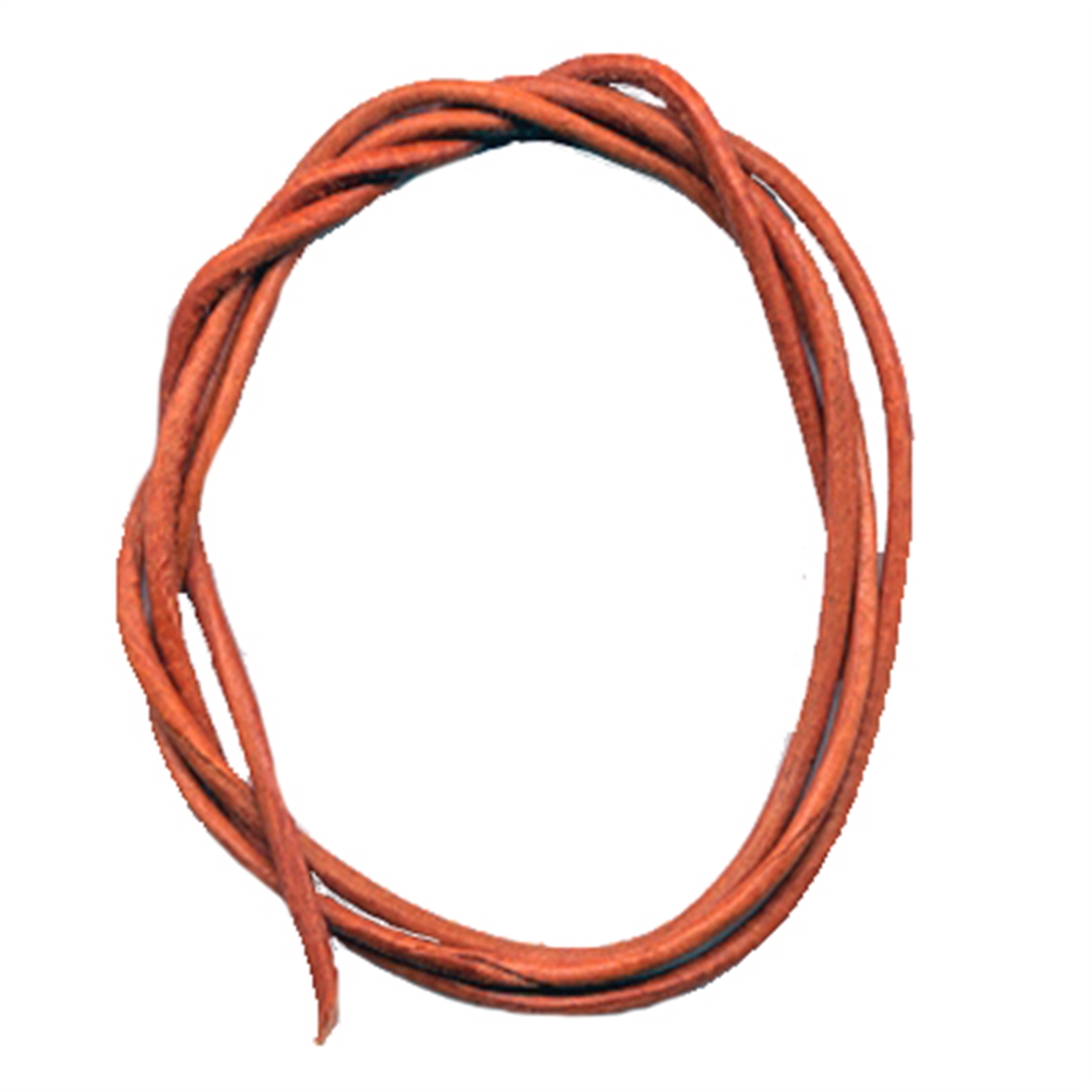 Leather straps goat ochre, 1m (100 pcs./VE)