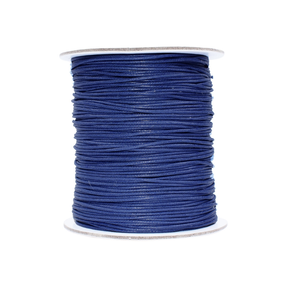 Cordon en coton bleu (bleu royal), 1,0mm/100m