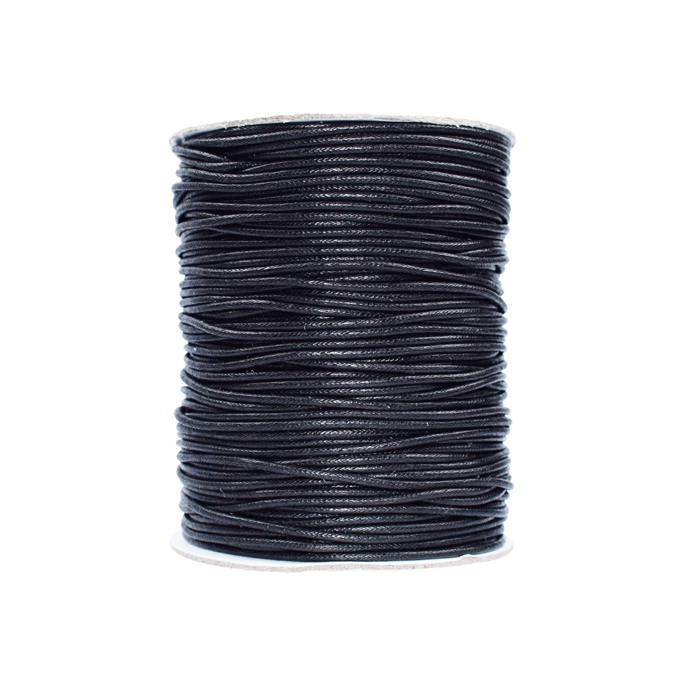  Cotton Cords black, 2,0mm/100m