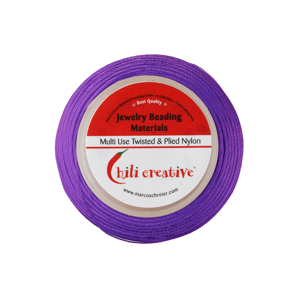 Nylon tape on spool, amethyst (0.6mm / 120m)