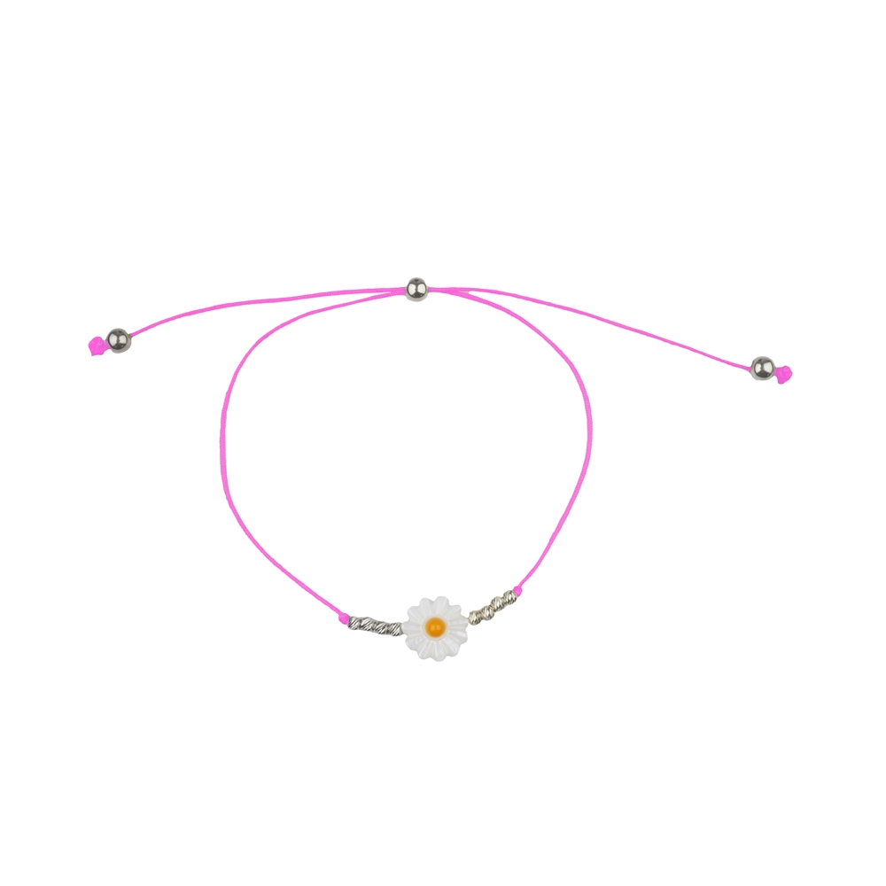 Ruban en nylon sur bobine, rose (0,6mm / 120m)