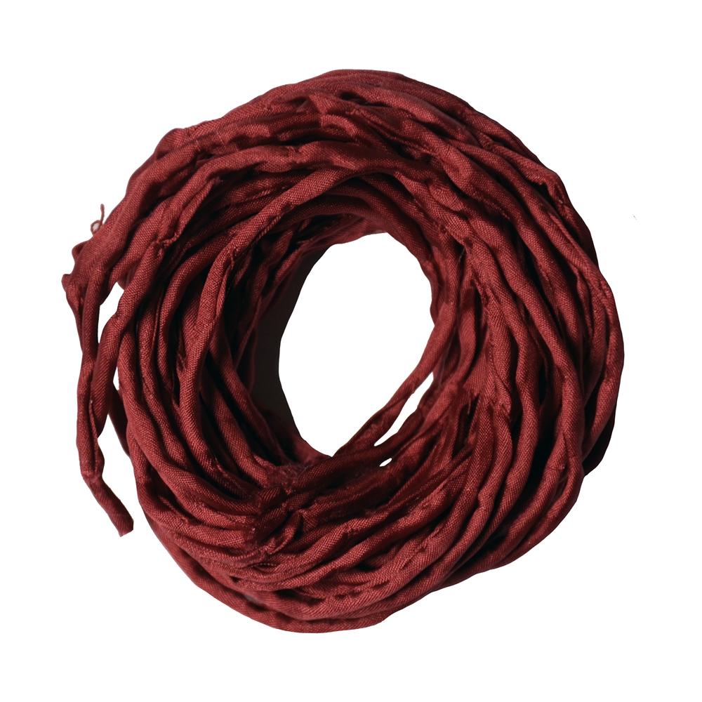 Cordons de soie Habotai rouge, 100cm (6 pcs/unité)