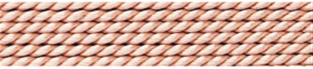 Bead threading silk synthetic + pre-threading needle, pink light, 0,45mm/2m