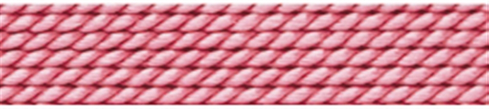 Bead threading silk synthetic + pre-threading needle, pink dark, 0,45mm/2m