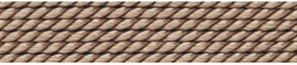 Bead threading silk synthetic + pre-threading needle, beige, 0,45mm/2m