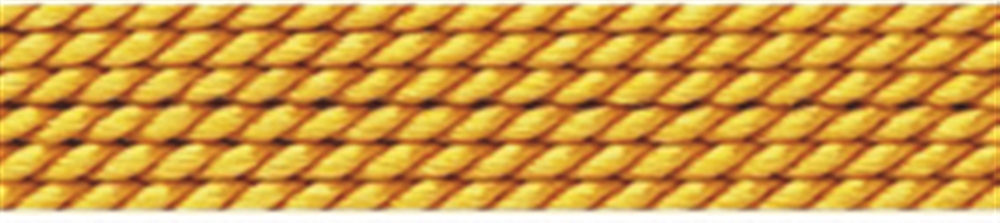 Bead threading silk synthetic + pre-threading needle, yellow light, 0,60mm/2m