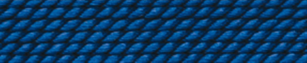 Perlfädelseide Synthetik + Vorfädelnadel, blau dunkel, 0,70mm/2m