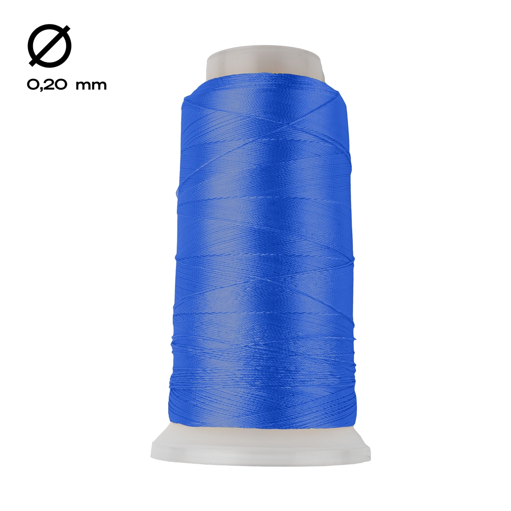 Fil de nylon sur bobine, bleu foncé (0,20mm / 1000m)