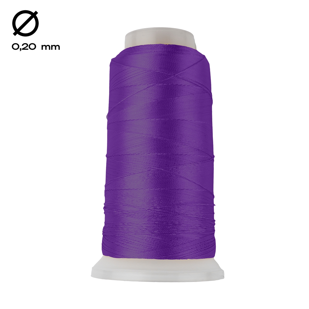 Nylon thread on spool, amethyst (0.20mm / 1000m)