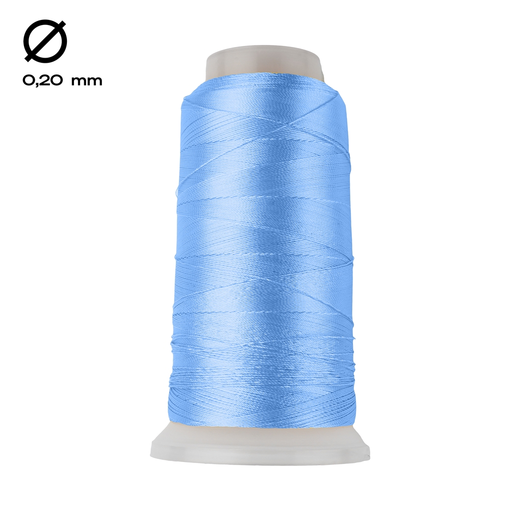 Nylon thread on spool, Turquoise (0.20mm / 1000m)