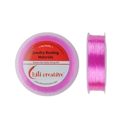 1954300322 Filo elastico rosa 0,6 mm / 80 m | Gemme Schreier, pietre curative e gioielli