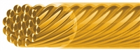 Fil à bijoux, fil de designer, doré 24ct, 0,45mm/10m