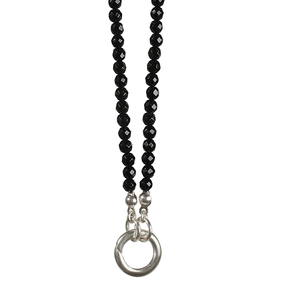 Module chain Onyx (gef.) with two end rings, 70cm