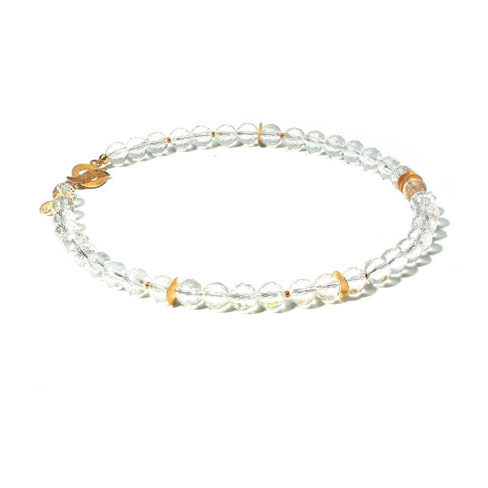 Light chain with discs (gold-plated), 47cm