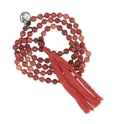 241018190105 Edelstein-Mala Chalcedon rot (Svadhisthana; Sakral-Chakra) | Marco Schreier