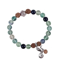 Mala necklace fluorite (fountain of youth)