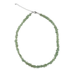 241018230007 Chain Kyanite (green), sliver (4 - 6mm), rhodium plated | Marco Schreier