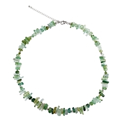 241018230019 Necklace Tourmaline (green), rods (06 - 13mm), rhodium plated | Marco Schreier