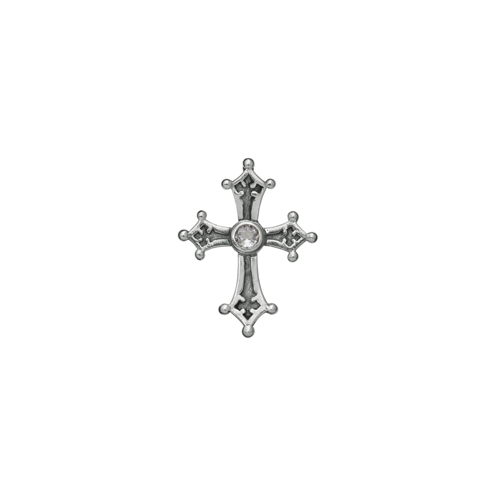Ciondolo "Croce dei Cavalieri Templari" con topazio, 2,6 cm
