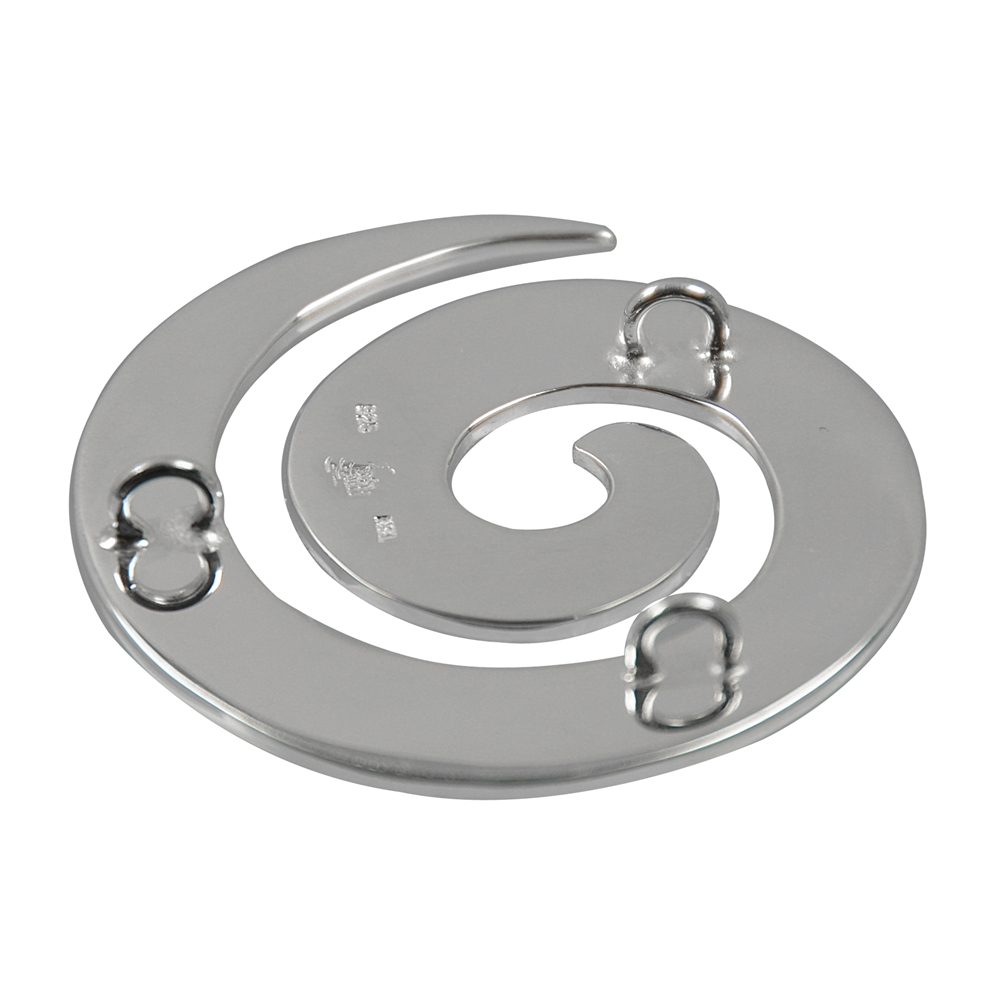 Pendentif spirale, 4,0cm, mat